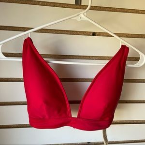 RED A&F BATHING SUIT TOP